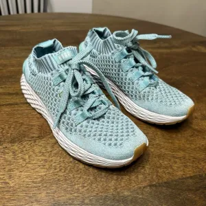 Nobull Knit Runner Running Shoes Sneakers Bright Blue Women's 8 Gum Sole