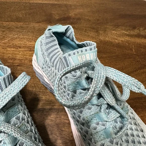 Nobull Knit Runner Running Shoes Sneakers Bright Blue Women's 8 Gum Sole