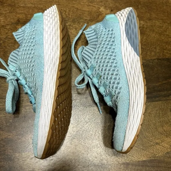 Nobull Knit Runner Running Shoes Sneakers Bright Blue Women's 8 Gum Sole