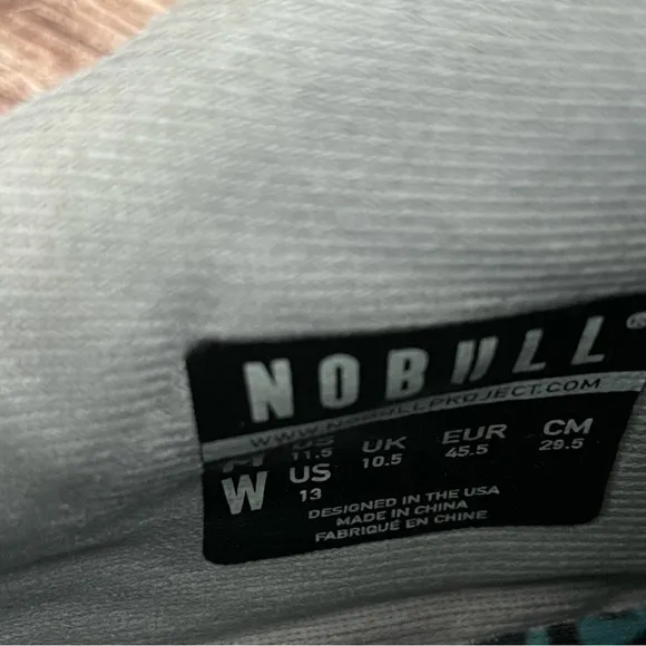NOBULL Superfabric Light Gray Trainer Sneakers Shoes Men's Size 11.5