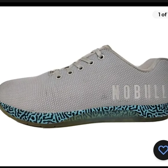 NOBULL Superfabric Light Gray Trainer Sneakers Shoes Men's Size 11.5