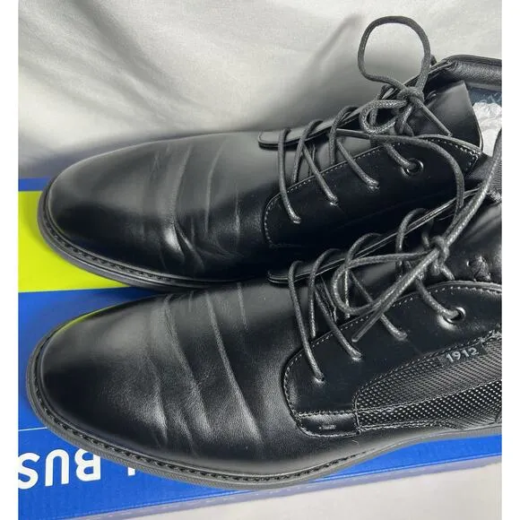 Nunn Bush Boots Chase Plain Toe Black Men’s Size 9.5 Chukka
