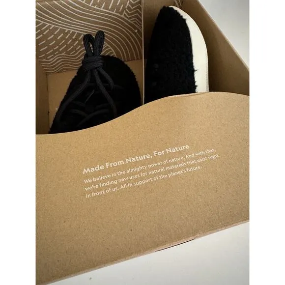 NWB Allbirds Wool Runner Fluff Natural Black Shoes Lightweight Sneakers Men’s 10