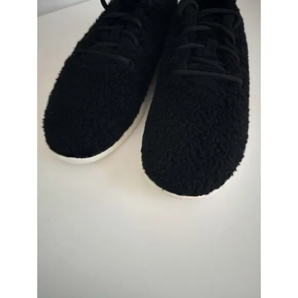 NWB Allbirds Wool Runner Fluff Natural Black Shoes Lightweight Sneakers Men’s 10
