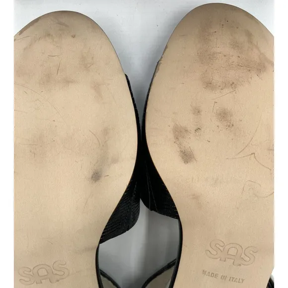 NWD SAS Bianca Women's Sandals Black US Size 8 MEDIUM