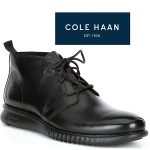 NWOB $180 Men's 2.ZERØGRAND Leather Lace-Up Chukka Boots