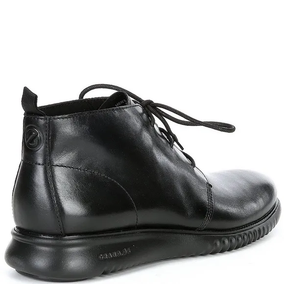 NWOB $180 Men's 2.ZERØGRAND Leather Lace-Up Chukka Boots
