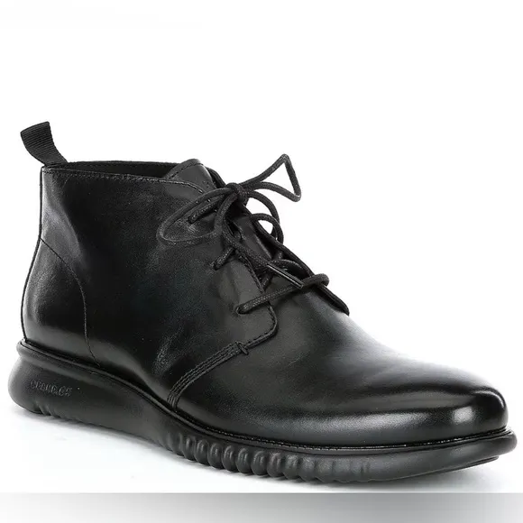 NWOB $180 Men's 2.ZERØGRAND Leather Lace-Up Chukka Boots