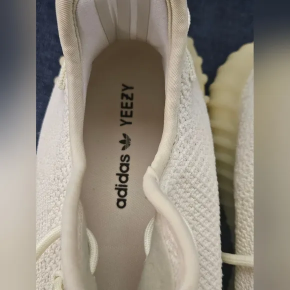 NWOB Adidas Yeezy Light Yellow Knit Shoes
