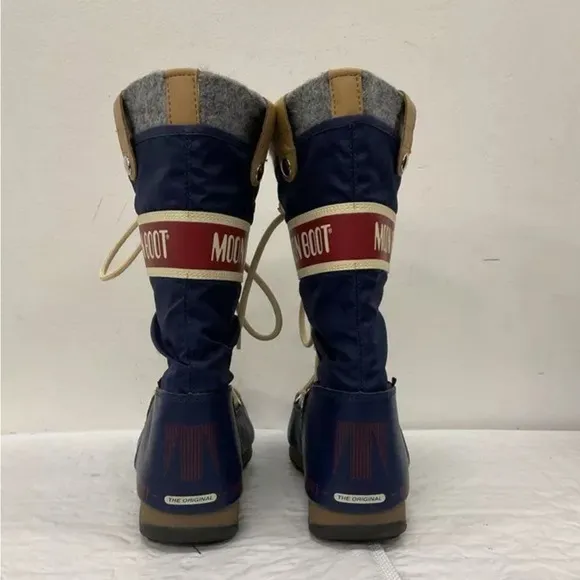 NWOB The Original Moon Boot Women’s Blue Waterproof Boots-7