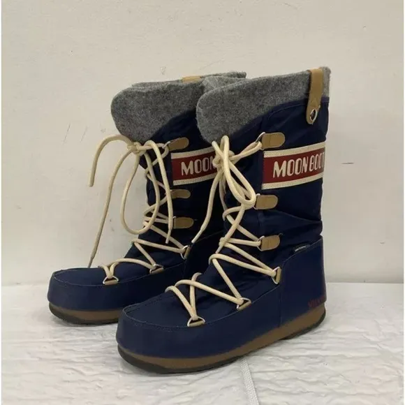 NWOB The Original Moon Boot Women’s Blue Waterproof Boots-7