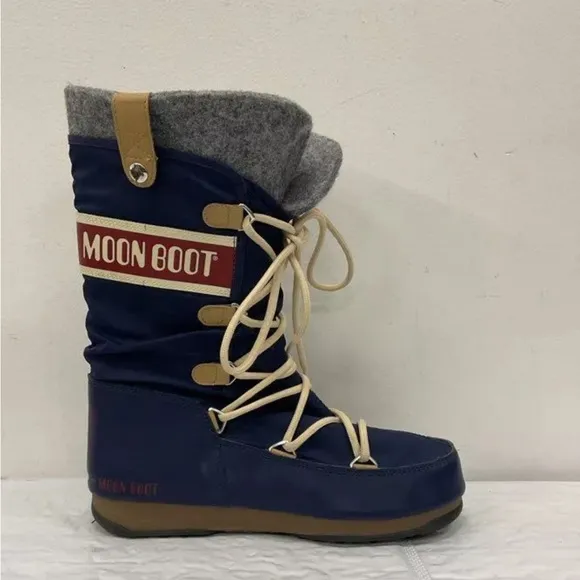 NWOB The Original Moon Boot Women’s Blue Waterproof Boots-7