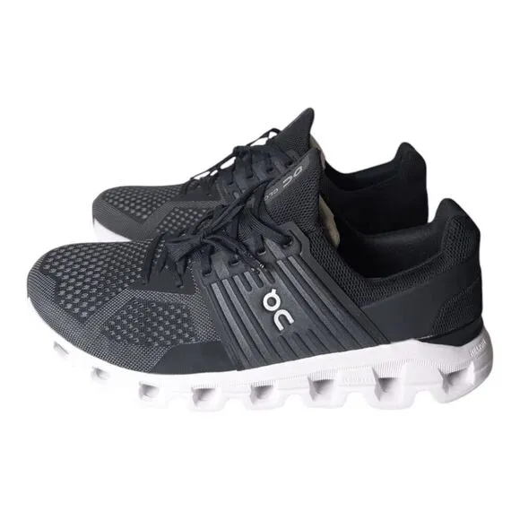 NWOB ON RUNNING Cloudswift &quot;Black/White&quot; Running Shoes Size 13