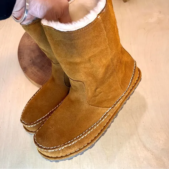 NWOT Birkenstock | Lahti Shearling Suede Pull-on Boots Size 42/11L/9M Narrow