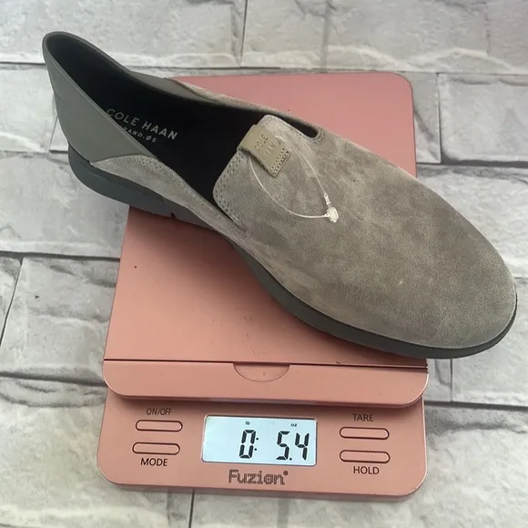 NWOT Cole HAAN GRAND 0S gray slip ons shoes size 7