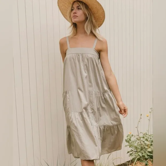 NWOT! Jenni Kayne | cotton/linen Summer Dress | Willow color | XXL