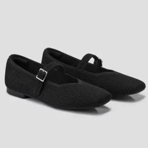 NWOT VIVAIA Square-Toe Mary-Jane (Margot Mary-Jane) Shoes, Black, Size 11