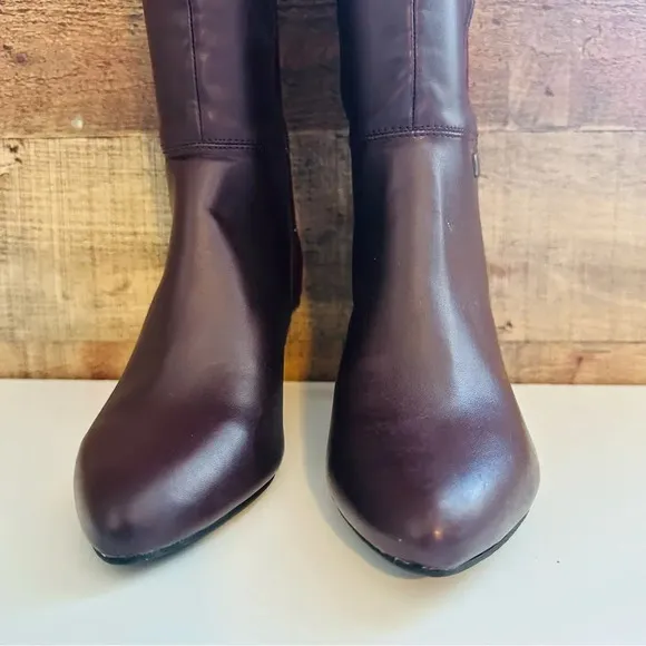 NWOT Alfani Womens Hakuu Zipper Pointed Toe Knee-High Boots