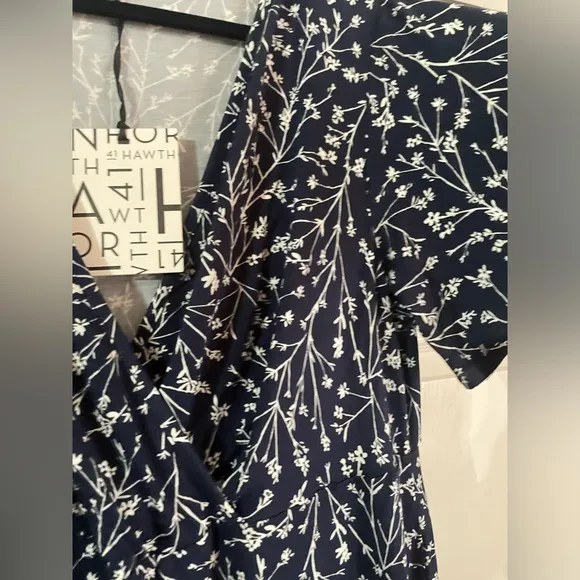 NWT 41 Hawthorn Elisse Knit wrap Surplice dress plus  size 0X 🌸🌹🌺 101