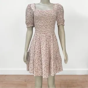 NWT‎ Altar'd State Floral Design Smocked Mini Dress Medium