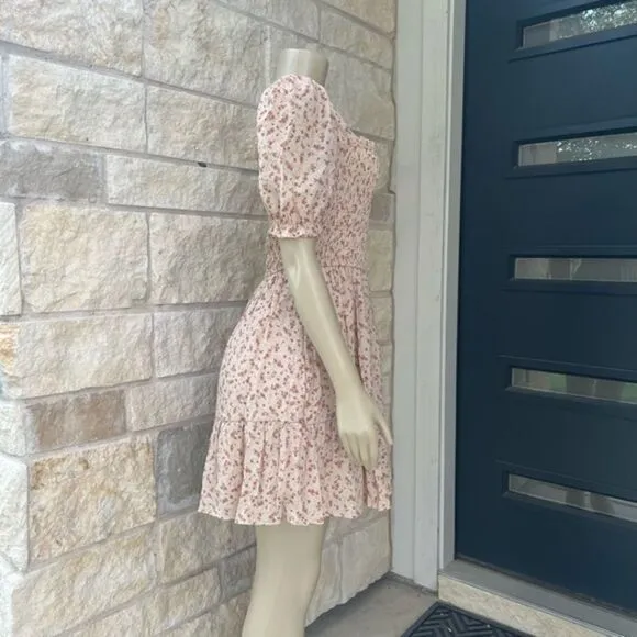 NWT‎ Altar'd State Floral Design Smocked Mini Dress Medium
