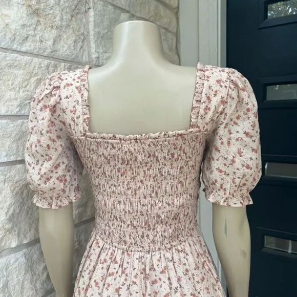 NWT‎ Altar'd State Floral Design Smocked Mini Dress Medium