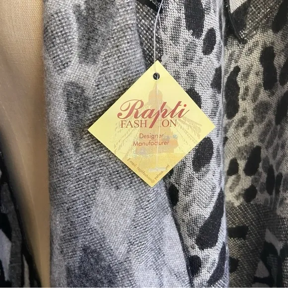 NWT Animal Print Rapti Cashmere Sweater