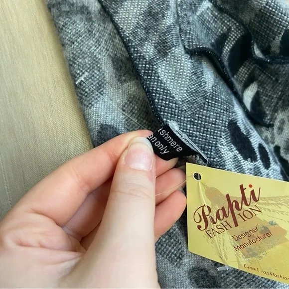 NWT Animal Print Rapti Cashmere Sweater