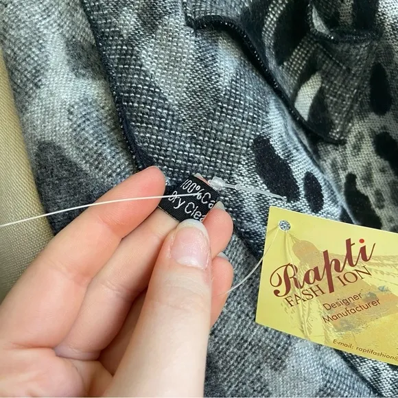 NWT Animal Print Rapti Cashmere Sweater