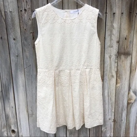 NWT Anine Bing Embroidered Sleeveless Mini Dress S