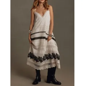 NWT | Anthropologie Lace Maxi Dress Size L
