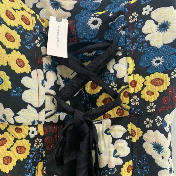 NWT! Anthropologie Maeve Marigold Floral Midi Dress