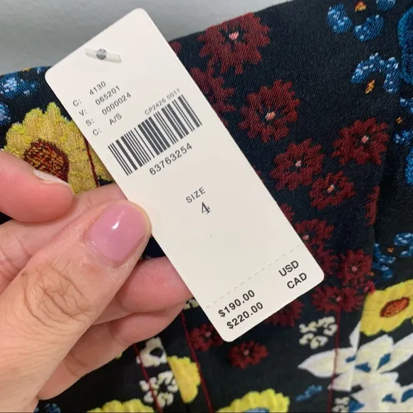 NWT! Anthropologie Maeve Marigold Floral Midi Dress
