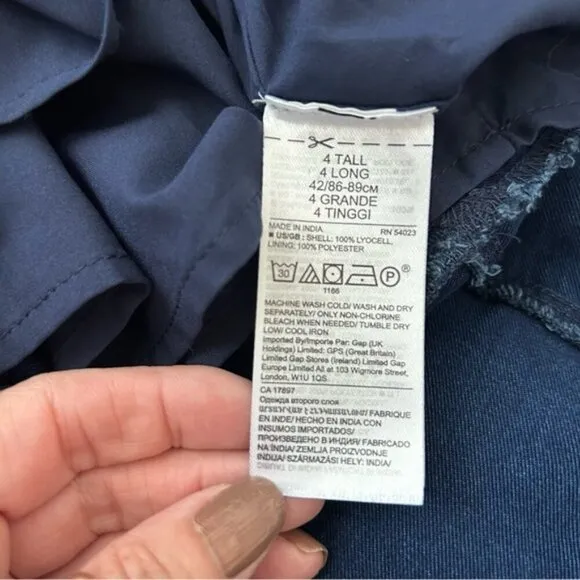 NWT Banana Republic Tencel™ Flutter-Sleeve Mini Dress in Tall