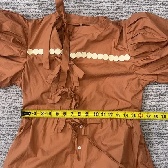 NWT Celia B TYRA MIDI DRESS-BROWN Medium