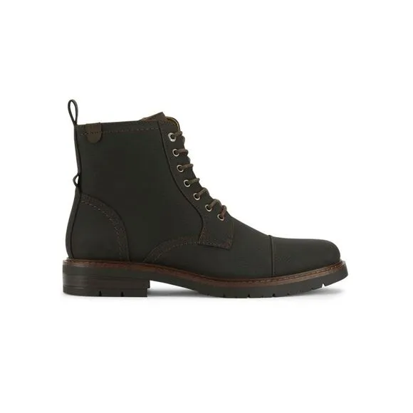 NWT DOCKERS Mens Black Lightweight Rawls Round Toe Lace-Up Boots Shoes 11.5 M