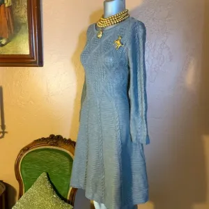 NWT Eliza J. Cable Knit Fit &amp; Flate Sweater Dress.  Sz L