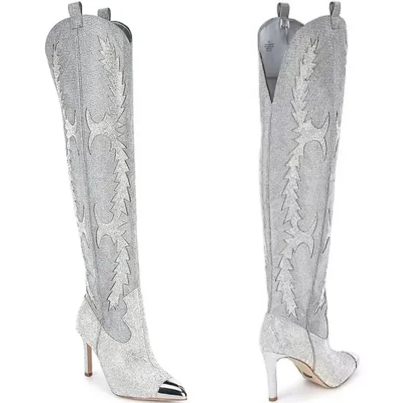 NWT Gianni Bini Over-the-Knee Western Dress Boots Sz 7