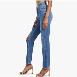 NWT! Good American Women’s Good 90’s Icon Blue Straight Leg Jeans - Size 2/26
