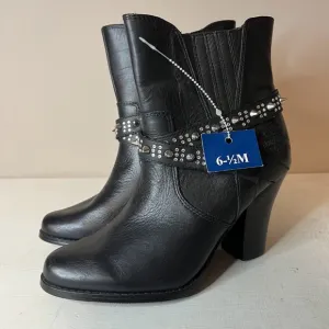 NWT Harley Davidson Riann Black Moto Heeled Dress Boots