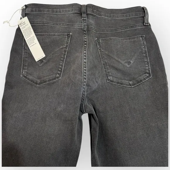 NWT Hudson Barbara High-Rise Super Skinny Supermodel Ankle Jeans 28 Black Wash
