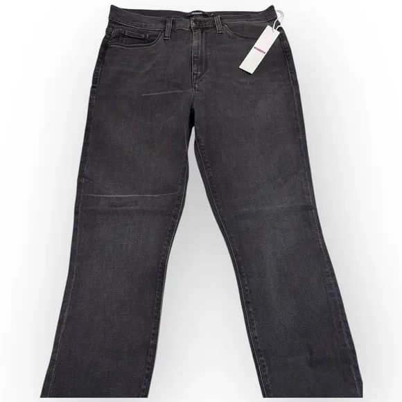 NWT Hudson Barbara High-Rise Super Skinny Supermodel Ankle Jeans 28 Black Wash