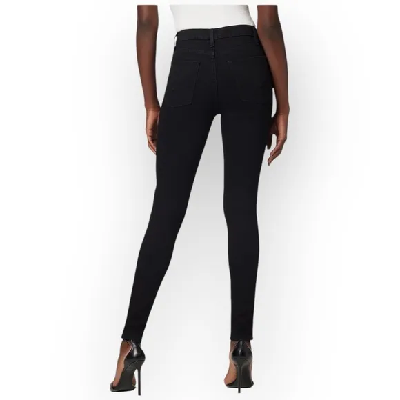 NWT Hudson Barbara High-Rise Super Skinny Supermodel Ankle Jeans 28 Black Wash