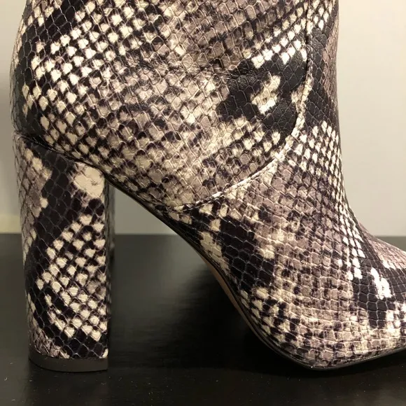 NWT J. Crew Tall high-heel boots in faux snakeskin