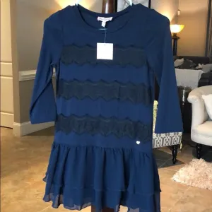 NWT Juicy Couture Regal Lace Knit Mix Dress