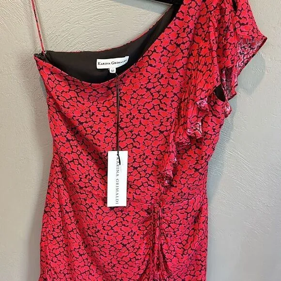 NWT Karina Grimaldi silk feel mini dress