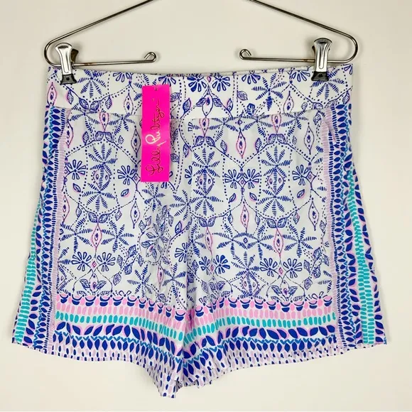 NWT Lilly Pulitzer 5” Neilah Short Resort White Time To Shine Engineered