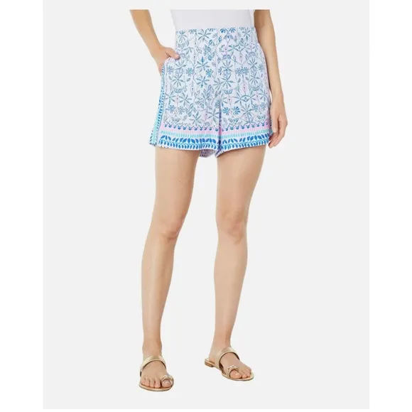 NWT Lilly Pulitzer 5” Neilah Short Resort White Time To Shine Engineered