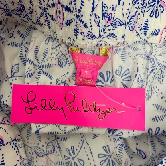 NWT Lilly Pulitzer 5” Neilah Short Resort White Time To Shine Engineered