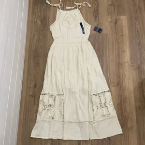 NWT Lucky Brand Eyelet Maxi dress. Size Small